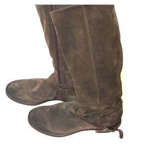 Alberto Fermani Brown Suede Riding Boots Size 9
